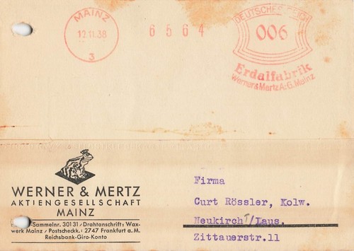 Beleg firmenkorrespondenz - beleg, dr