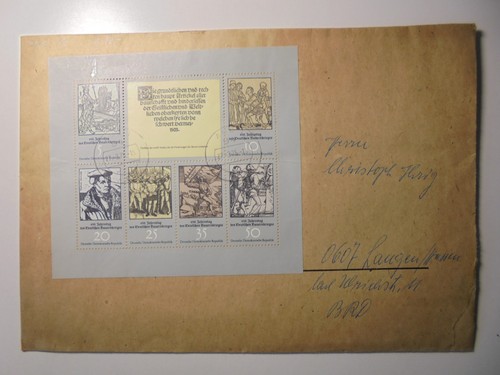 Ddr beleg frankiert - ddr,