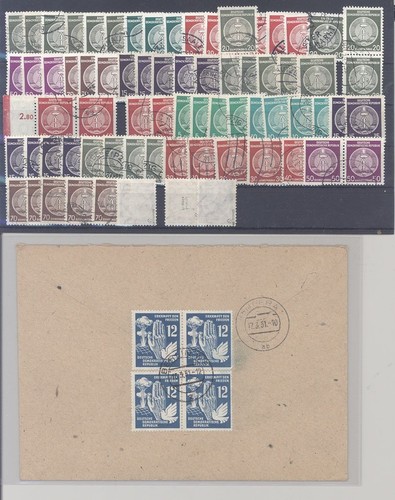 Ddr gestempelter posten auf - gestempelter,