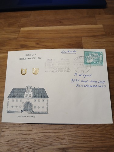Ddr briefumschlag ganzsache - ddr-briefumschlag, (ganzsache