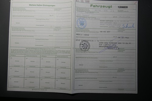 Fahrzeugbrief kfz brief typ - fahrzeugbrief,