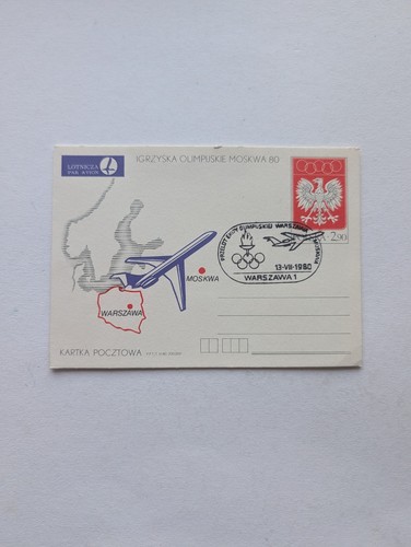 Polen beleg ganzsache luftpost - polen,