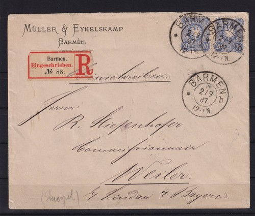 Am712 deutsches reich beleg - reich, r-beleg