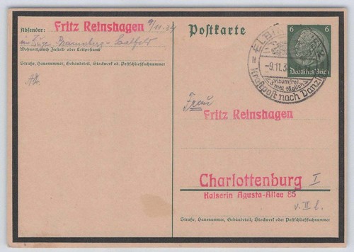 Reich sonderstempel elbing - sonderstempel,