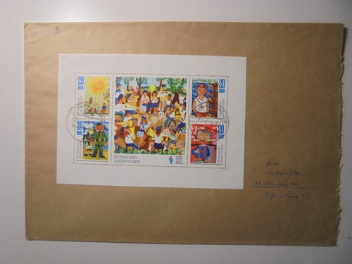 Ddr beleg frankiert mit - frankiert,