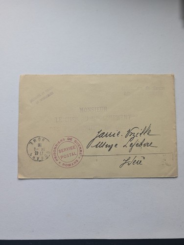 Kriegsgefangenen post beleg - post,