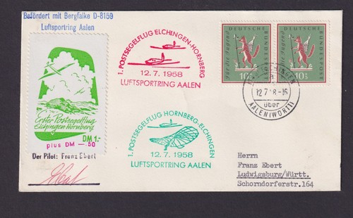 Flugpost brief air mail - air, bund