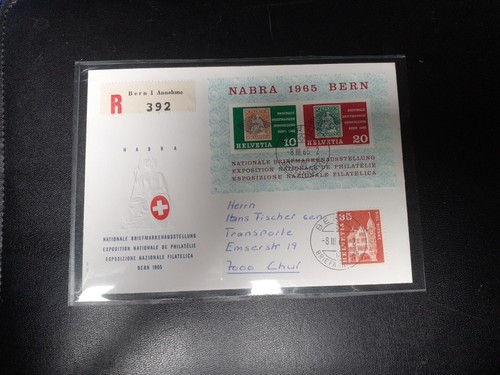 Schweiz fdc nabra bern - bern, 1965