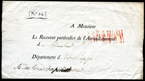 Lippe 1800ca briefhülle - lippe,