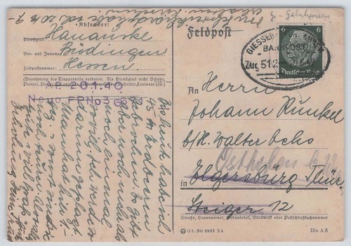 Reich bahnpost beleg - d.,
