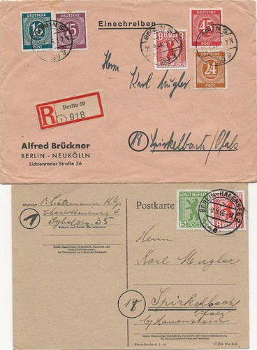Berlin belege 1 x - -, belege,