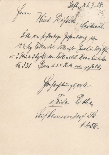 Beleg 1928 postkarte - beleg, dr
