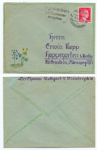 124859 beleg stuttgart - beleg,