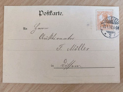 Kaiserreich postkarte 1917 - kaiserreich,