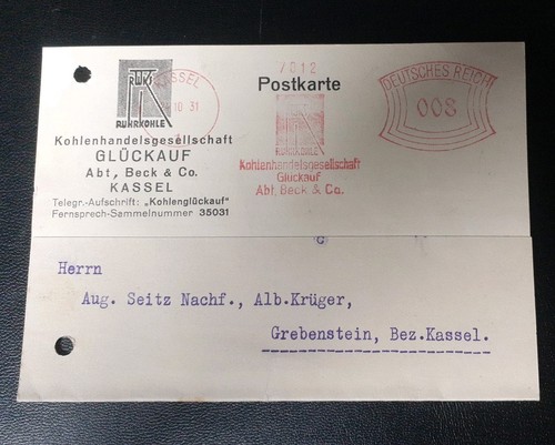 Beleg postkarte mit - postkarte,