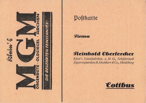Beleg vor 1945 - 1945, postkarte